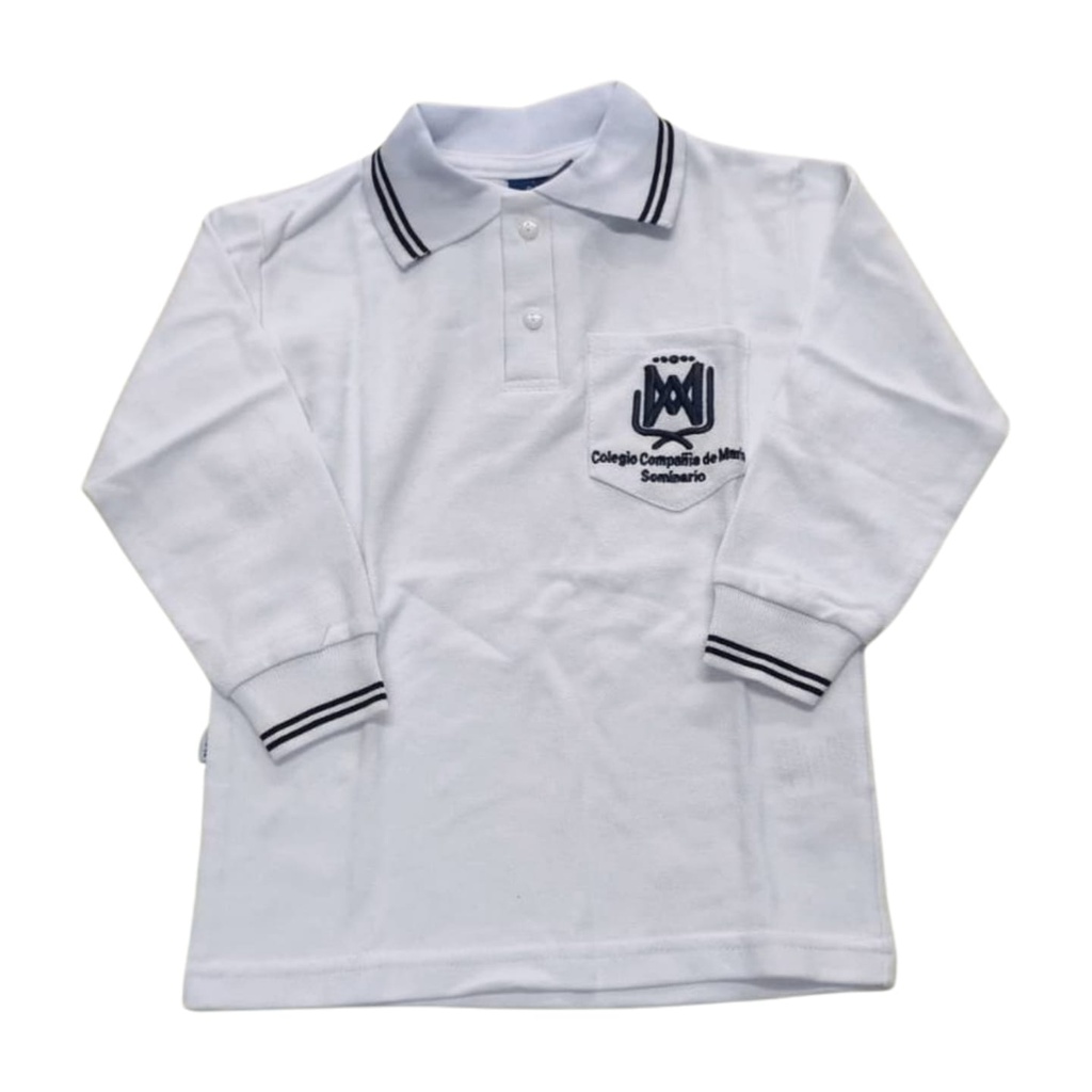 CIA POLERA BLANCA MANGA LARGA